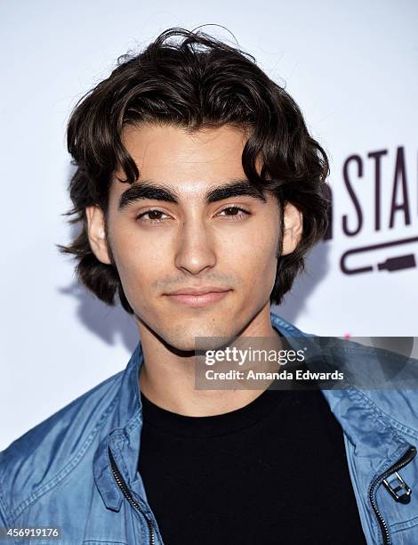 Actor and musician Blake Michael attends the Vevo CERTIFIED SuperFanFest presented by Honda Stage at Barkar Hangar on October 8, 2014 in Santa...