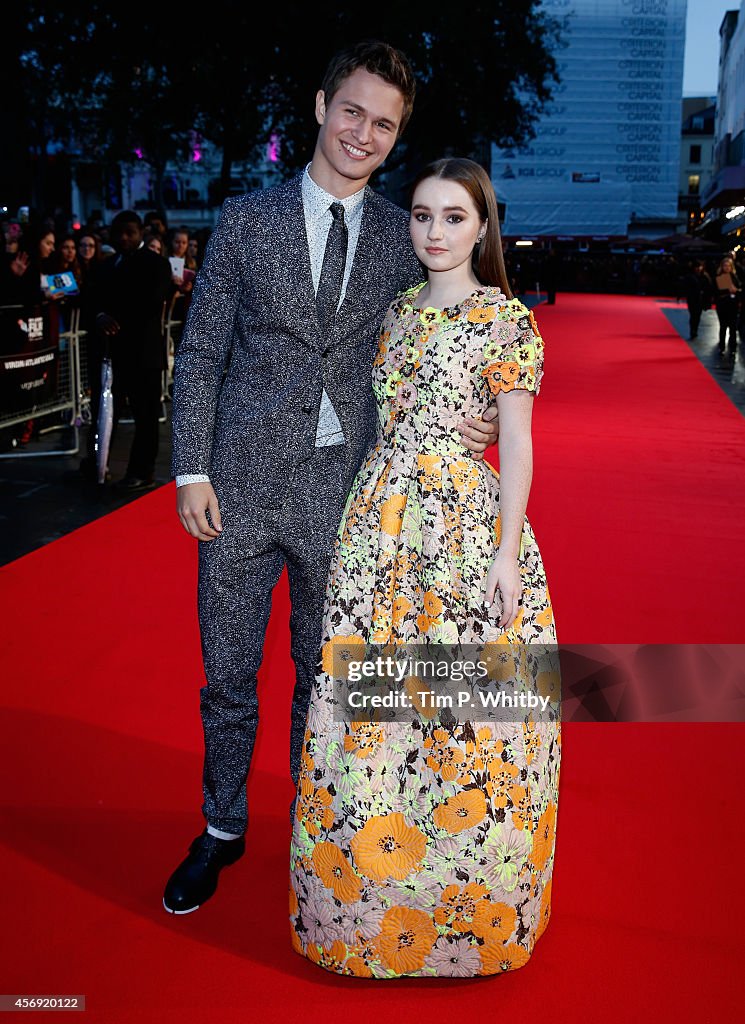 "Men, Women & Children" - Virgin Atlantic Gala VIP Arrivals - 58th BFI London Film Festival