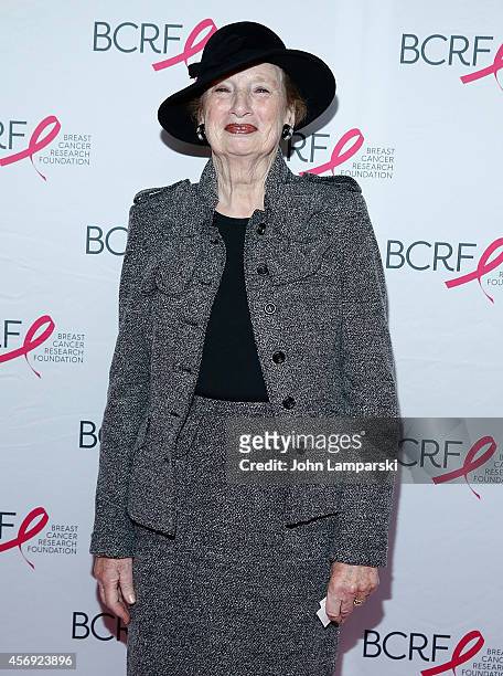 Roz Goldstein attends the 2014 Breast Cancer Research Foundation Awards Luncheon Honoring Barbara Walters at The Waldorf=Astoria on October 9, 2014...