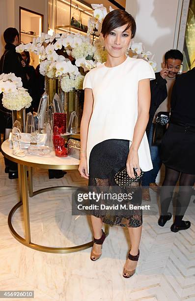 Sandra Choi, Creative Director of Jimmy Choo, attends cocktail reception hosted by Pierre Denis, CEO, and Sandra Choi, Creative Director of Jimmy...