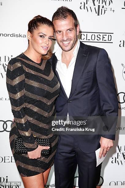 Sabia Boulahrouz and Rafael van der Vaart attend the Audi Fashion Award 2014 on October 09, 2014 in Hamburg, Germany.