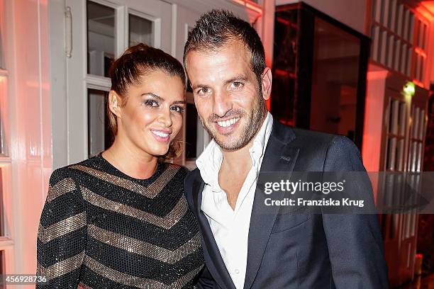 Sabia Boulahrouz and Rafael van der Vaart attend the Audi Fashion Award 2014 on October 09, 2014 in Hamburg, Germany.