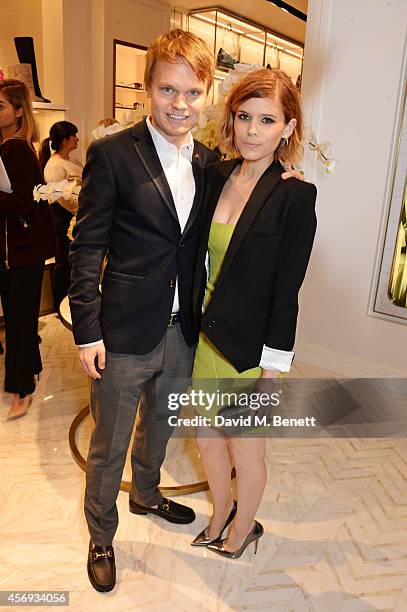 John Mara Jr and Kate Mara attend cocktail reception hosted by Pierre Denis, CEO, and Sandra Choi, Creative Director of Jimmy Choo, to celebrate the...