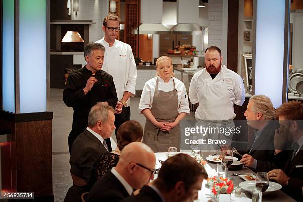 Episode 110 -- Pictured: Takashi Yagihashi, CJ Jacobson, Tiffani Faison, Kevin Gillespie --