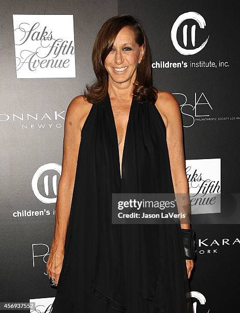 Designer Donna Karan attends the 5th annual PSLA Autumn Party at 3LABS on October 8, 2014 in Culver City, California.