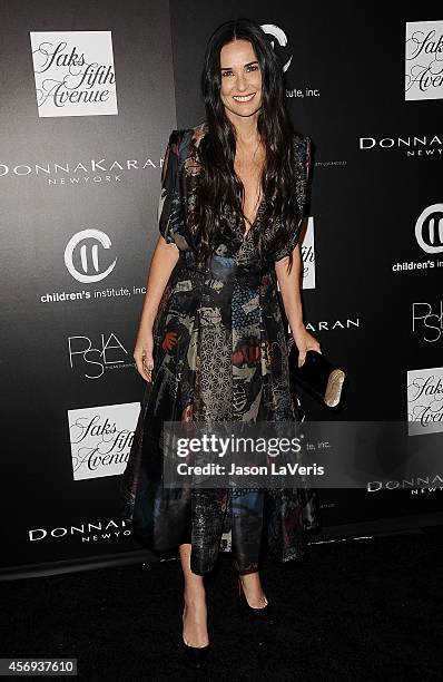 Actress Demi Moore attends the 5th annual PSLA Autumn Party at 3LABS on October 8, 2014 in Culver City, California.