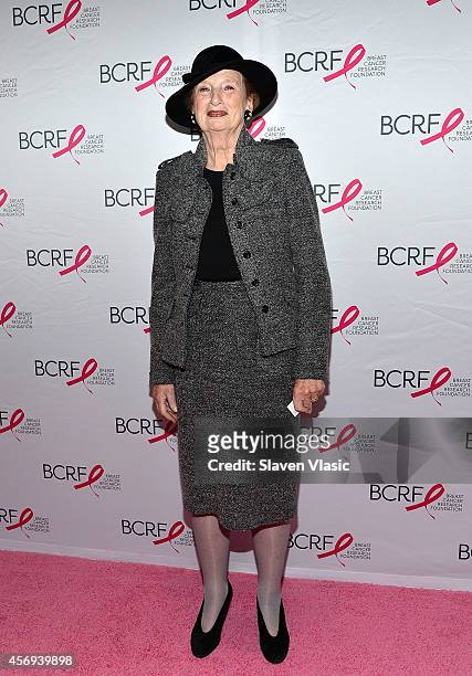 Roz Goldstein attends the 2014 Breast Cancer Research Foundation Awards Luncheon Honoring Barbara Walters at The Waldorf Astoria on October 9, 2014...