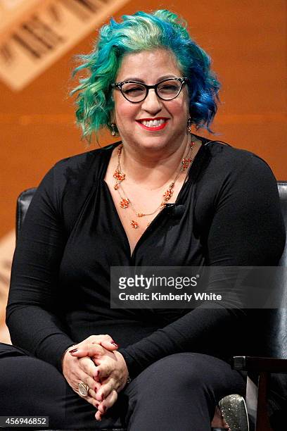 Filmmaker Jenji Kohan speaks onstage during "The Golden Age of Drama" at the Vanity Fair New Establishment Summit at Yerba Buena Center for the Arts...
