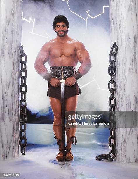 Actor Lou Ferrigno poses for a portrait in 1990 in Los Angeles, California.