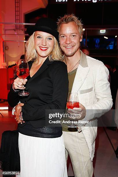 Eva-Maria Grein von Friedl and Christoph von Friedl attend the Grand opening of KARE Kraftwerk store on October 9, 2014 in Munich, Germany.