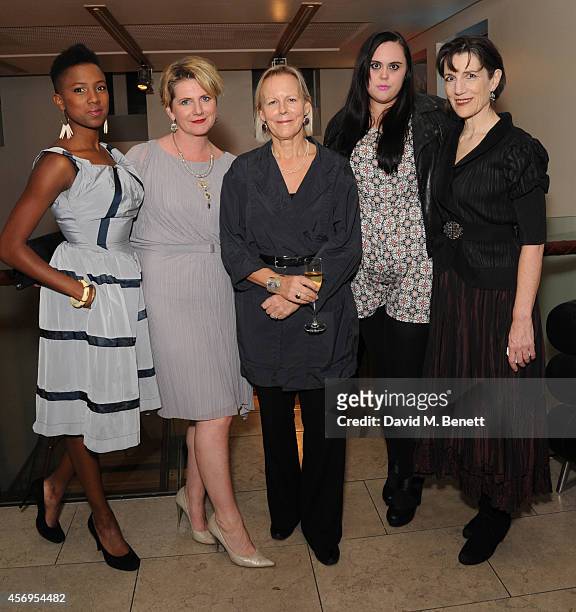Jade Anouka, Jackie Clune, Phylida Lloyd, Sharon Rooney and Harriet Walter attend an after party following the press night performance of "Henry IV",...