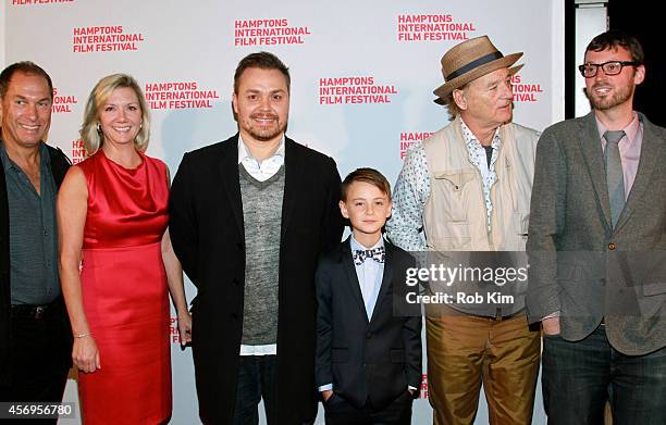 Stuart Match Suna, Anne Chaisson, Theodore Melfi, Jaeden Lieberher, Bill Murray and David Nugent attend the St. Vincent premiere during the 2014...