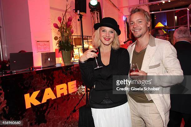 Eva Maria Grein von Friedl and Christoph von Friedl attend the grand opening of KARE Kraftwerk on October 9, 2014 in Munich, Germany.