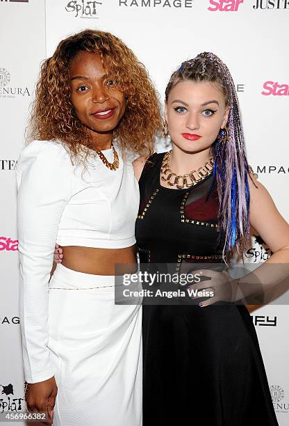 Lela Sky and singer Laci Kay attend the Star Magazine Scene Stealers Event at Lure on October 9, 2014 in Los Angeles, California.