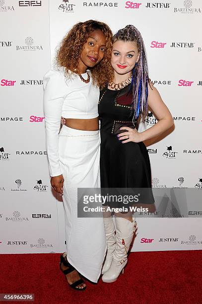 Lela Sky and singer Laci Kay attend the Star Magazine Scene Stealers Event at Lure on October 9, 2014 in Los Angeles, California.
