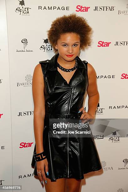 Lela Brown arrives at the Star Magazine Scene Stealers Event at Lure on October 9, 2014 in Hollywood, California.