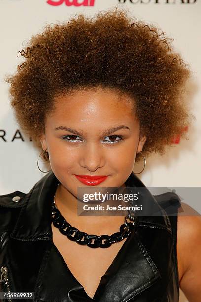 Lela Brown arrives at the Star Magazine Scene Stealers Event at Lure on October 9, 2014 in Hollywood, California.