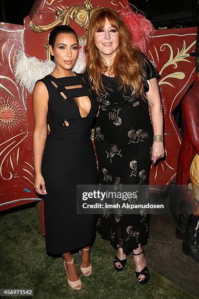 Television personality Kim Kardashian and Charlotte Tilbury attends Charlotte Tilbury's 'Make-up Your Destiny' beauty festival at Nordstrom at the...