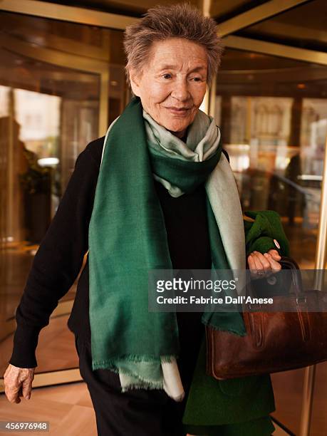 Actress Emmanuelle Riva is photographed for Vanity Fair Italy in Cannes, France.
