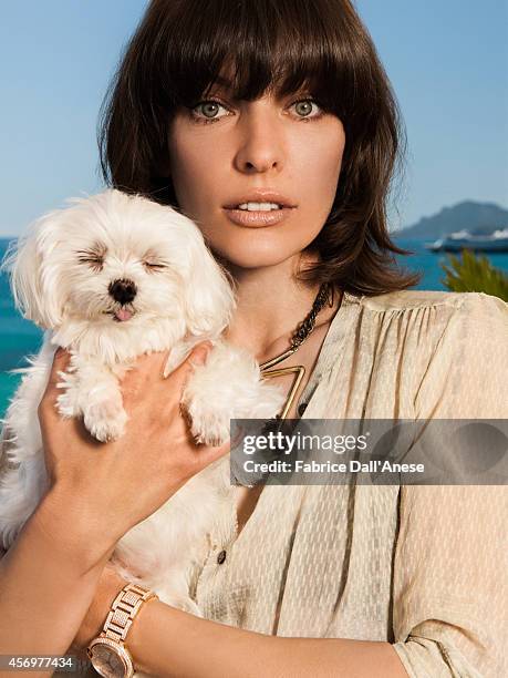 Actress Milla Jovovich is photographed for Vanity Fair Italy in Cannes, France.