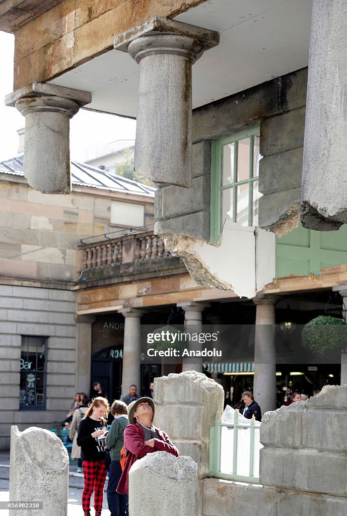 Alex Chinneck's "Take my lightning but dont steal my thunder"