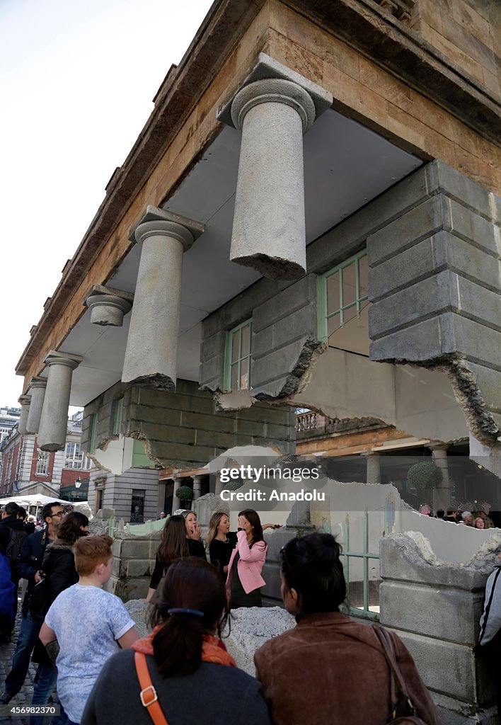 Alex Chinneck's "Take my lightning but dont steal my thunder"