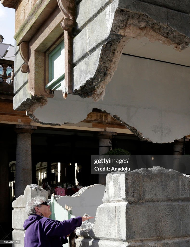 Alex Chinneck's "Take my lightning but dont steal my thunder"