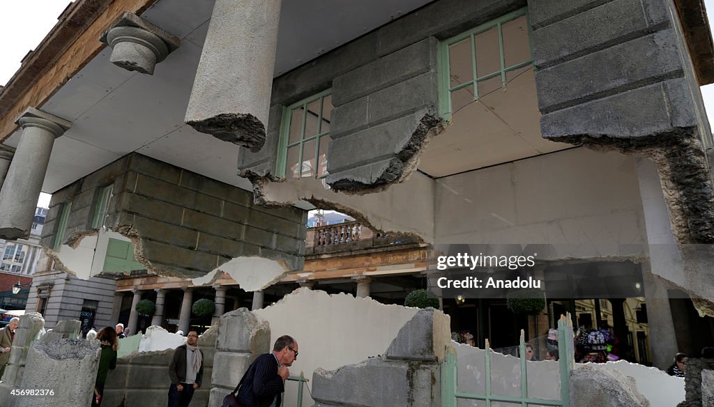 Alex Chinneck's "Take my lightning but dont steal my thunder"