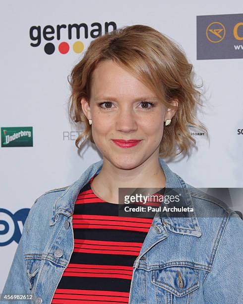 Actress Nina Rausch attends the 8th annual Festival Of German Films opening night gala at the Egyptian Theatre on October 9, 2014 in Hollywood,...