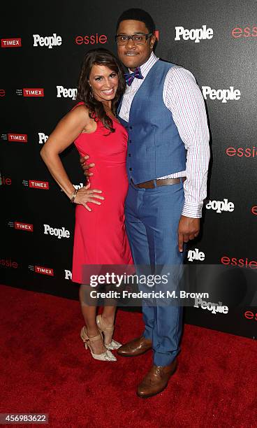 Actor Pooch Hall and his wife attend People's "Ones To Watch" Event at The Line on October 9, 2014 in Los Angeles, California.