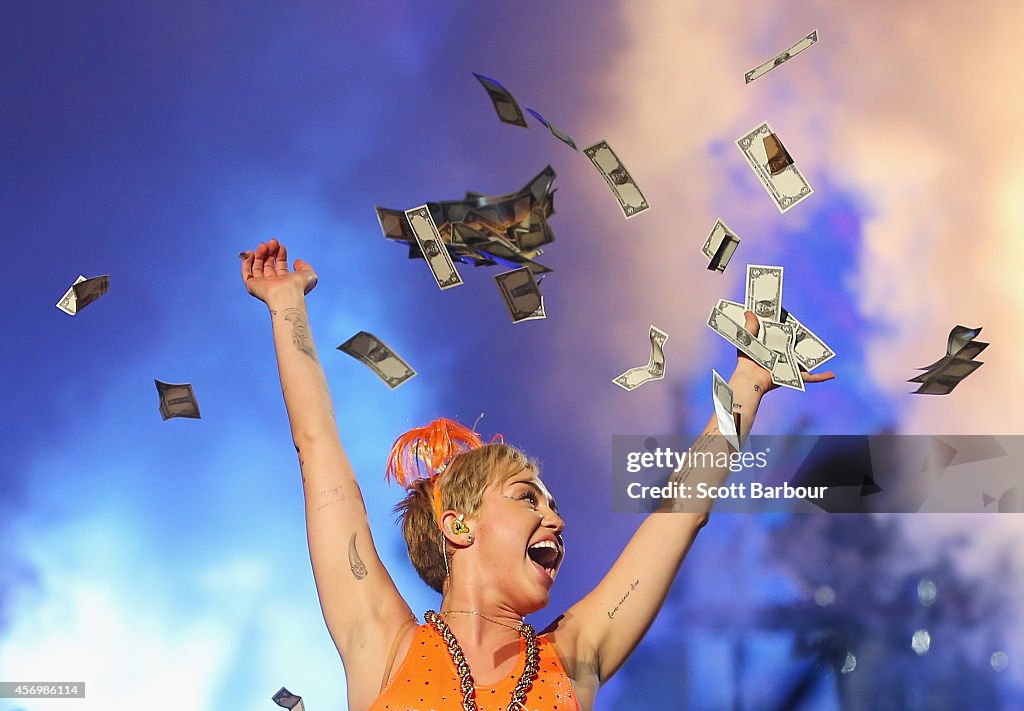 Miley Cyrus Performs Live In Melbourne