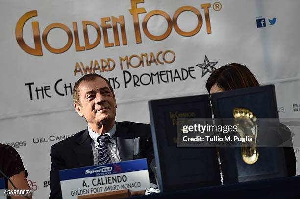 Antonio Caliendo looks on during the Golden Foot Award press conference at Grimaldi Forum on October 10, 2014 in Monte-Carlo, Monaco.