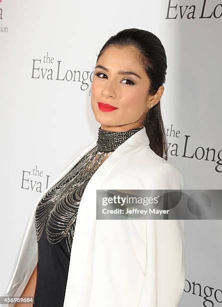 Actress Diane Guerrero attends Eva Longoria's Foundation dinner at Beso on October 9, 2014 in Hollywood, California.