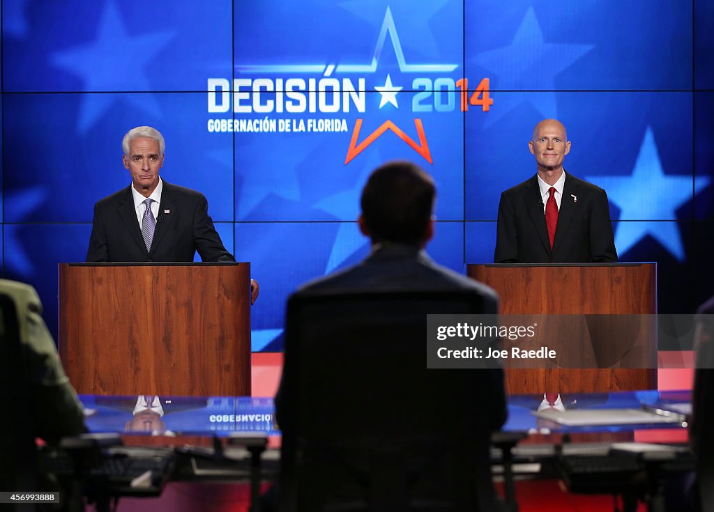 Crist And Scott Debate Ahead Of Florida Gubernatorial Election