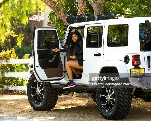 Kylie Jenner is seen October 10, 2014 in Calabasas, California.