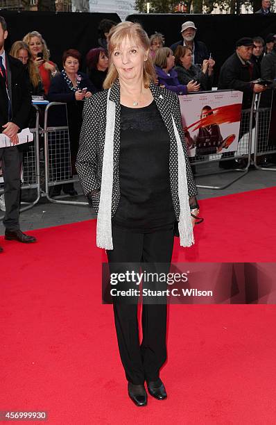 Actress Ruth Sheen attends the red carpet of "Mr. Turner" during the 58th BFI London Film Festival at Odeon West End on October 10, 2014 in London,...