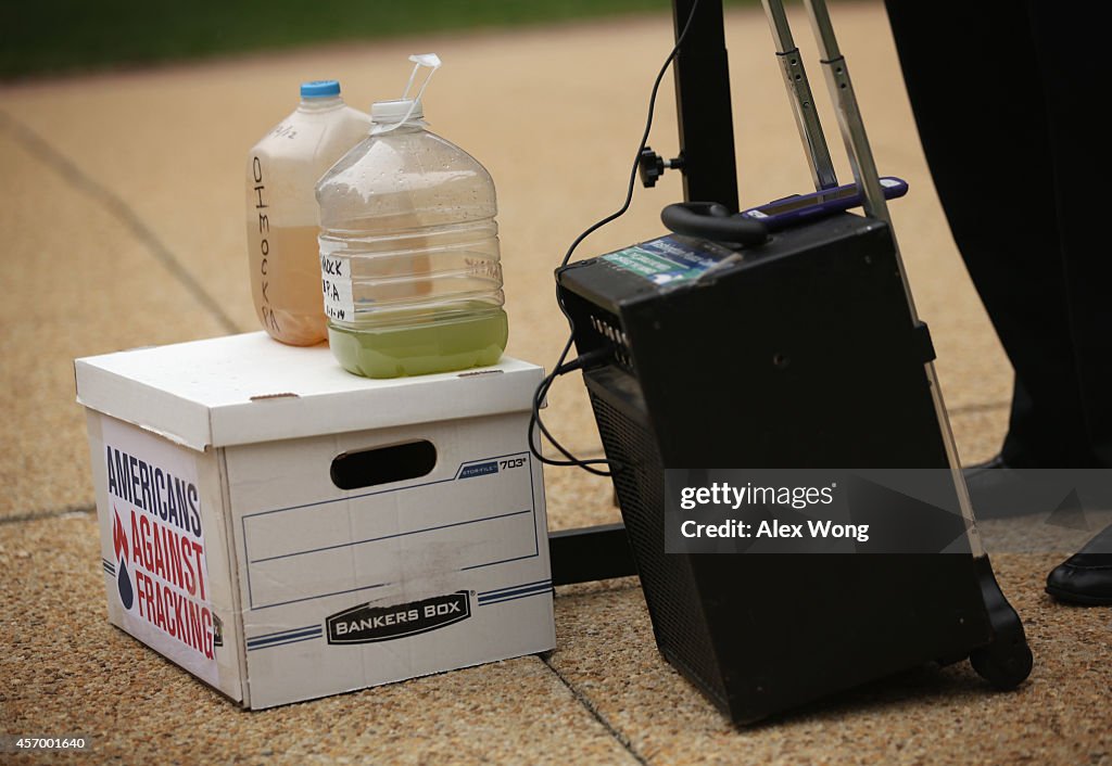 Anti-Fracking Activists Rally At EPA Building In Washington