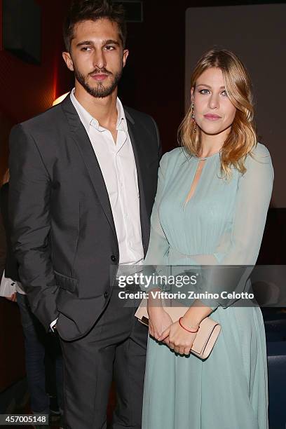 Lorenzo Guerrieri and Barbara Berlusconi attend the 'Milan Design Film Festival' photocall at Cinema Anteo on October 10, 2014 in Milan, Italy.