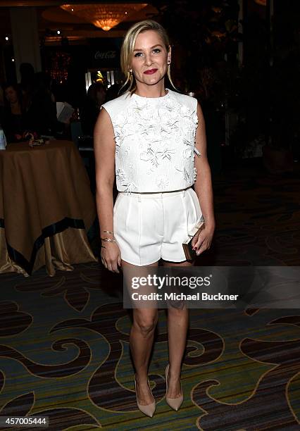 Actress Jessica Capshaw attends the 2014 Variety Power of Women presented by Lifetime at Beverly Wilshire Four Seasons Hotel on October 10, 2014 in...