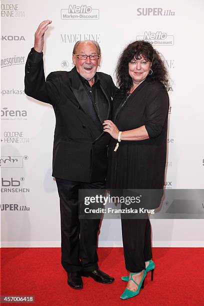 Herbert Koefer and Heike Koefer attend Madeleine at Goldene Henne 2014 on October 10, 2014 in Leipzig, Germany.