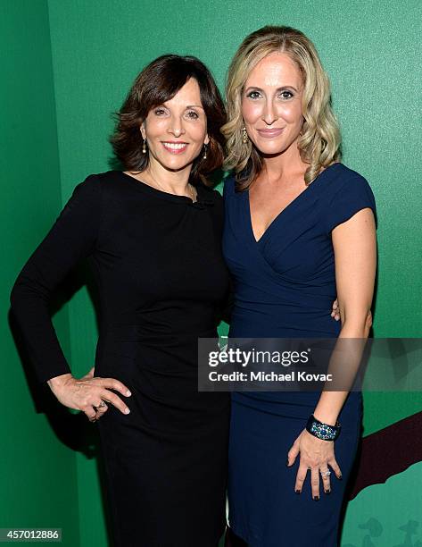President of ITV Studios America Orly Adelson and Variety publisher Michelle Sobrino-Stearns attend the 2014 Variety Power of Women presented by...