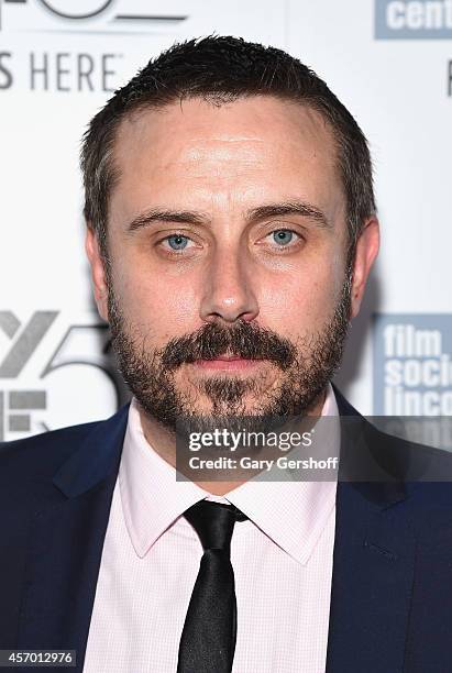 Author and investigative reporter Jeremy Scahill attends the "Citizenfour" premiere during the 52nd New York Film Festival at Alice Tully Hall on...