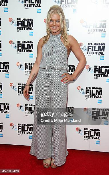 Hannah Spearritt attends a screening of "The Goob" during the 58th BFI London Film Festival at Vue West End on October 10, 2014 in London, England.