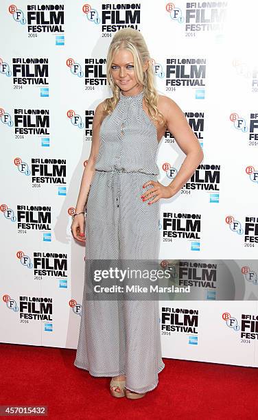 Hannah Spearritt attends a screening of "The Goob" during the 58th BFI London Film Festival at Vue West End on October 10, 2014 in London, England.