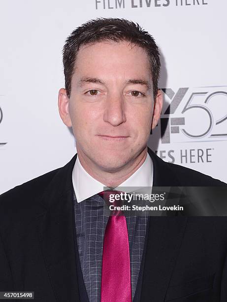 Attorney/author/journalist Glenn Greenwald attends The World Premiere of The Radius/Participant/HBO Documentrary Films "Citizen Four" at the New York...