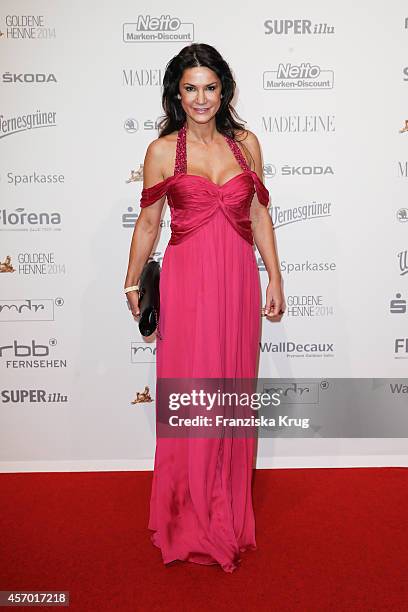 Mariella Ahrens attends Madeleine at Goldene Henne 2014 on October 10, 2014 in Leipzig, Germany.