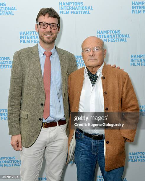 Artistic Director of the Hamptons International Film Festival David Nugent and director Volker Schlondorff attend the Diplomacy premiere during the...