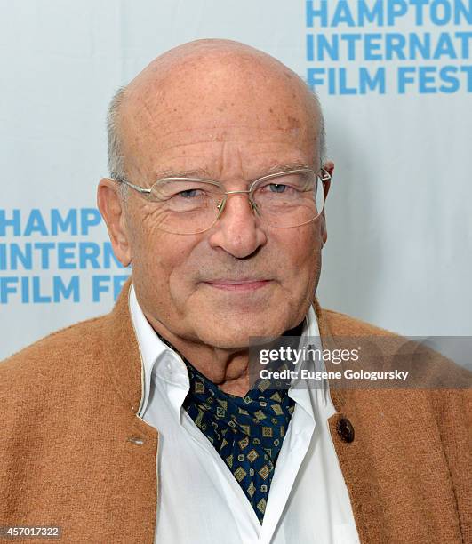 Director Volker Schlondorff attends the Diplomacy premiere during the 2014 Hamptons International Film Festival on October 10, 2014 in East Hampton,...