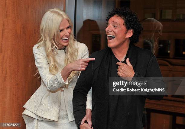 Michaele Schon And Neal Schon attend the reherasal dinner the night before their wedding at the Four Seasons Hotel on December 14, 2013 in San...