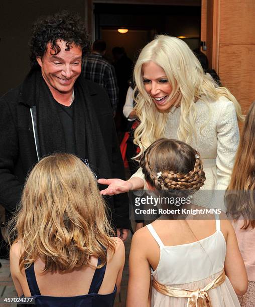 Michaele Schon And Neal Schon attend the reherasal dinner the night before their wedding at the Four Seasons Hotel on December 14, 2013 in San...